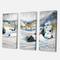 Designart - Mountain Village In Winter - Traditional Canvas Wall Art Print